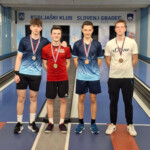 Iz leve: Job Vinkovič (2. mesto), Tadej Podlogar (1. mesto), Svit Rozina in Jan Kresnik (3. mesto)